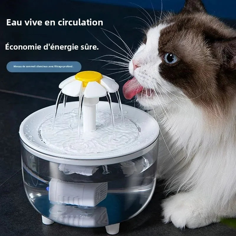 Fontaine d'eau électrique silencieuse l pour Chat